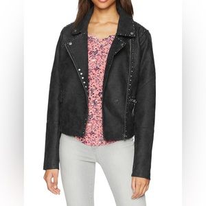 William Rast Faux Leather Jacket - Black - w/Justin Timberlake & Trace Ayala